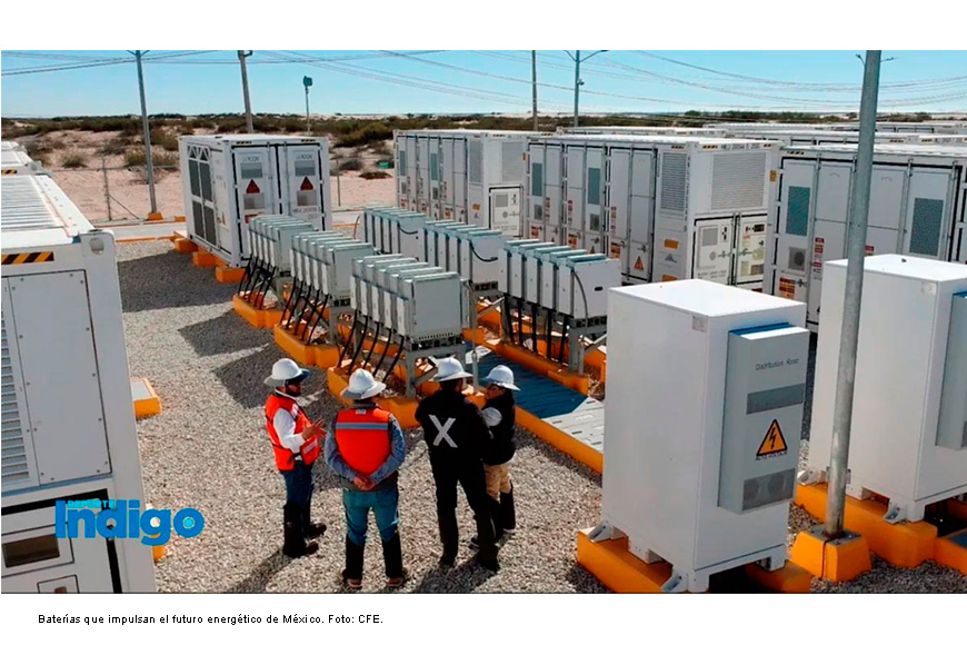 CFE impulsa la modernización eléctrica con tecnología de almacenamiento energético