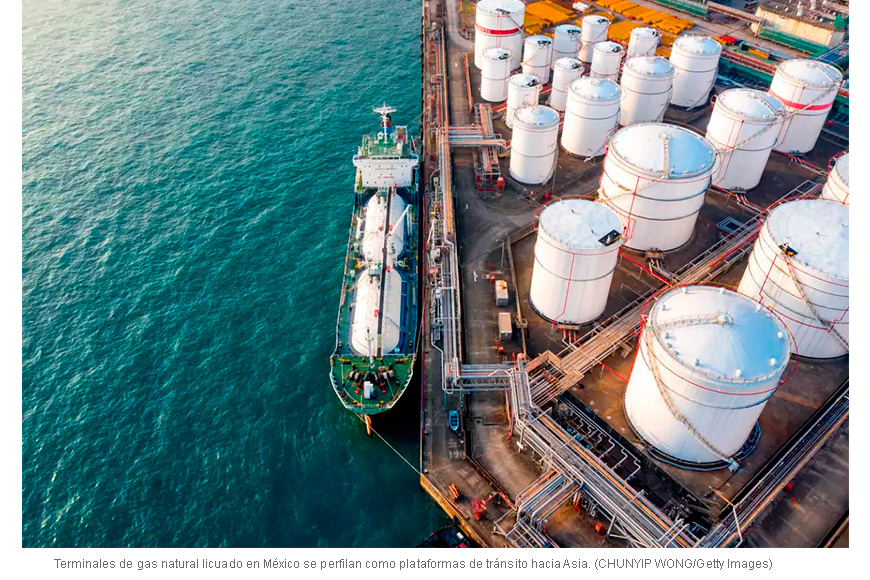 México explora reexportar gas estadounidense a Asia entre oportunidades fiscales y riesgos energéticos