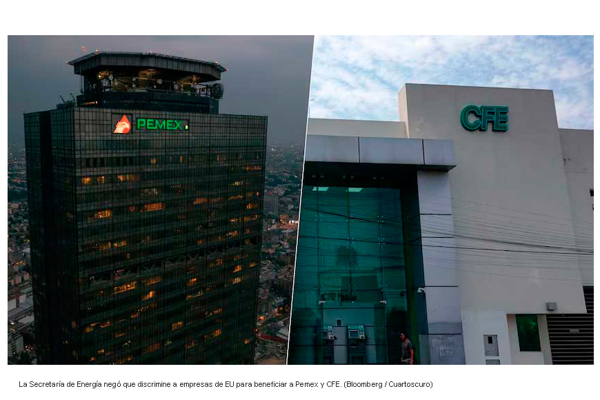 Sener responde a congresistas y empresarios de EU: Niega violaciones al T-MEC para beneficiar a Pemex y CFE