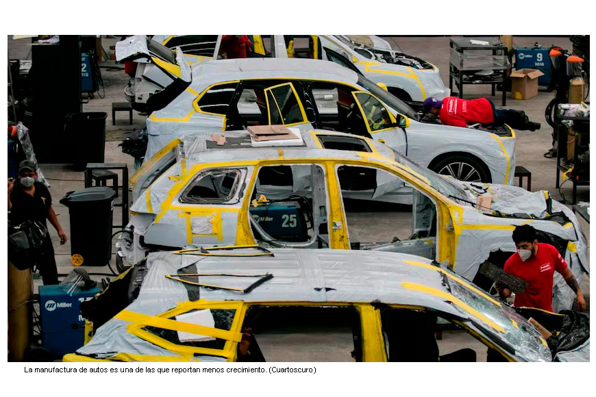 Actividad industrial en México tiene en julio su mayor avance en 33 meses