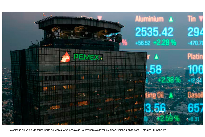 Pemex coloca deuda en pesos por primera vez en 6 años; operación es por 31,500 mdp