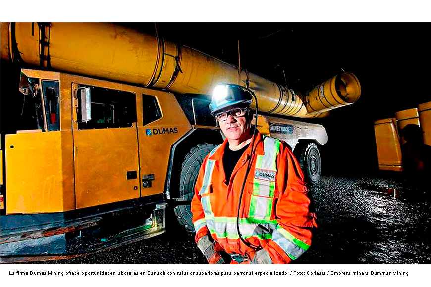 Abren empleo en Canadá para trabajadores mineros de Zacatecas