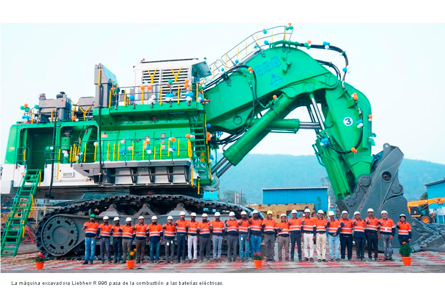 Para ahorrar casi 700.000 € en combustible, esta excavadora gigante de 600 toneladas usada en minería ha pasado de ser diésel a 100% eléctrica