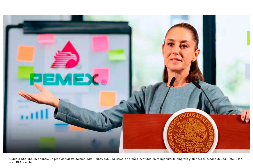 Sheinbaum eliminará direcciones y gerencias en Pemex: ‘Trabajamos en una transformación profunda’