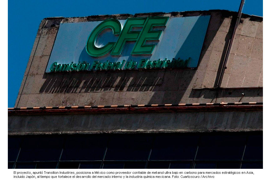 CFE acuerda suministro de gas para proyecto industrial de 3 mil mdd en Sinaloa