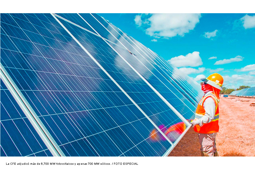 CFE adjudica 7,411 MW en proyectos mixtos de generación eléctrica