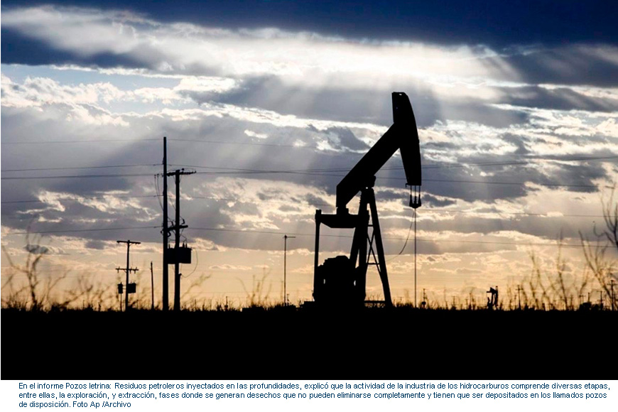 Residuos de la industria petrolera aumentan 95% en 23 años, señala ONG